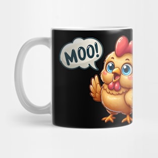 The chicken makes moo Mug